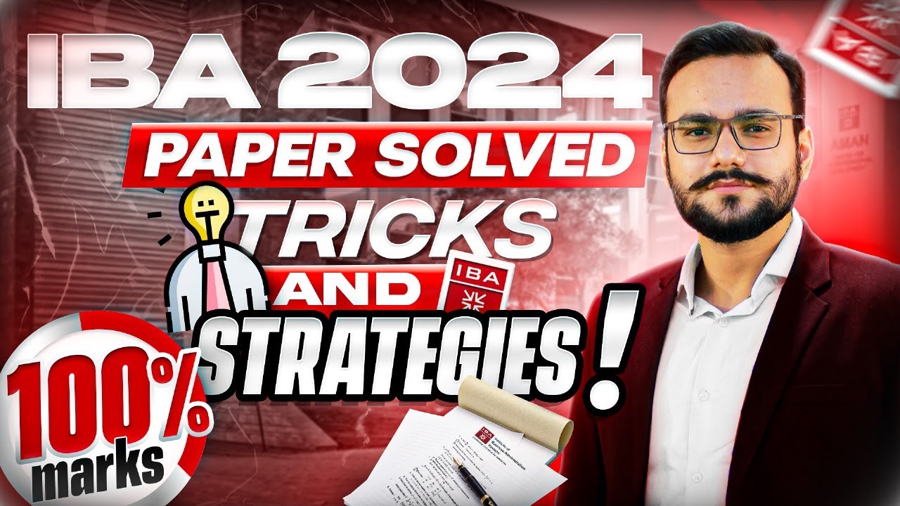 IBA 2024 Math Paper | IBA 2024 Paper Solutions | Special IBA Math Series | Part 1