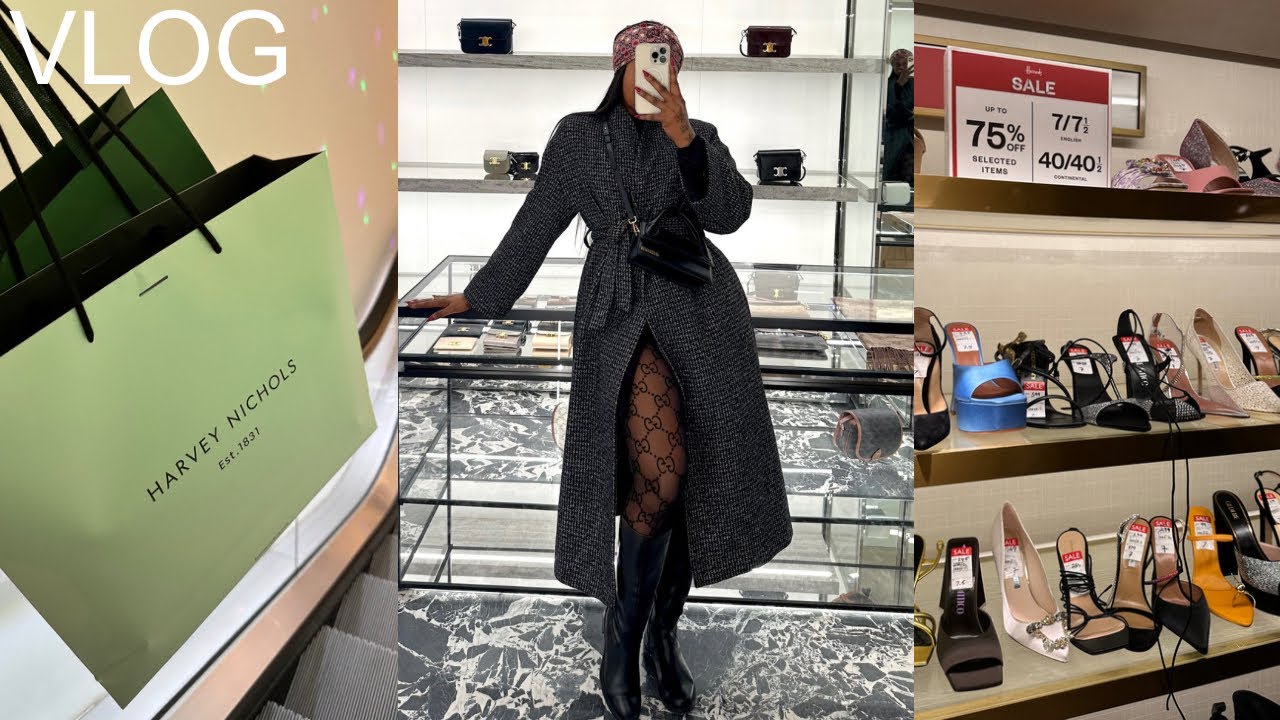 Приходите со мной за роскошным шопингом в Harrods со скидкой 75% | Распродажа Dior, Hermès, McQue...
