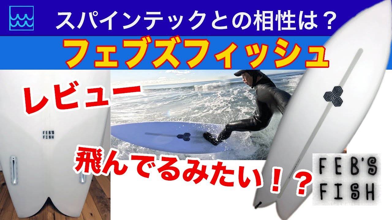 フェブズフィッシュをレビュー｜40代一般サーファーが乗ってみたら？マイキーフェブラリーの流れるようなサーフィンに近づけるか？スパインテックとの相性は？