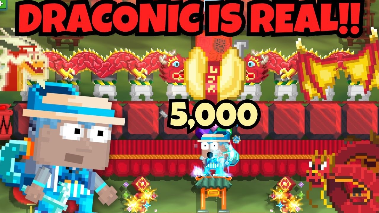 OMG DRACONICCC! 🐉 5,000 LUCKY FORTUNE COOKIES GACHA!! | GrowTopia Lunar 2026