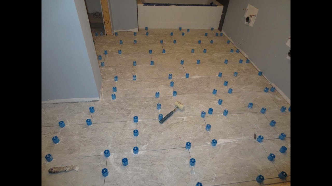 How to use Progress Profiles Proleveling System to install large format tile