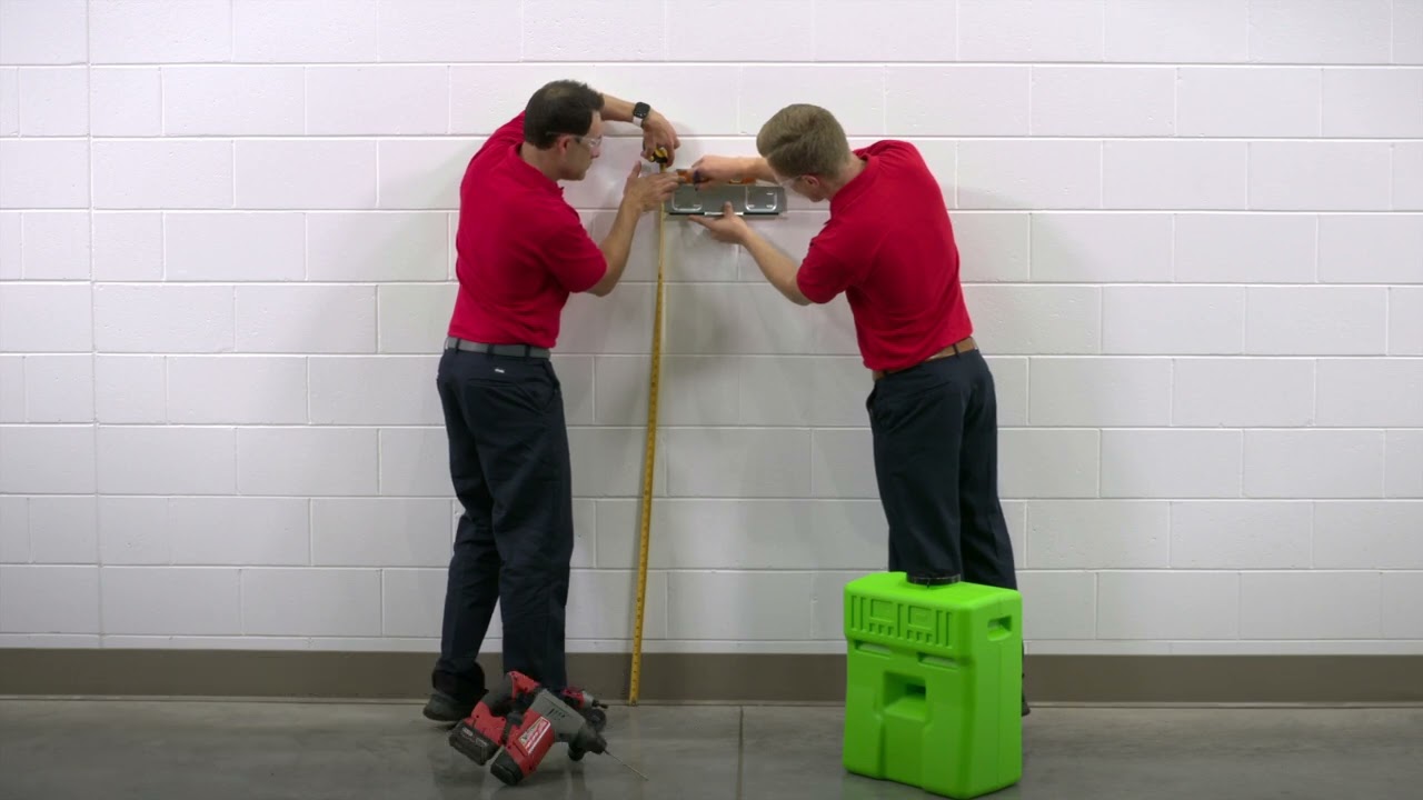 How to Set Up the Slim Flow Eyewash Station