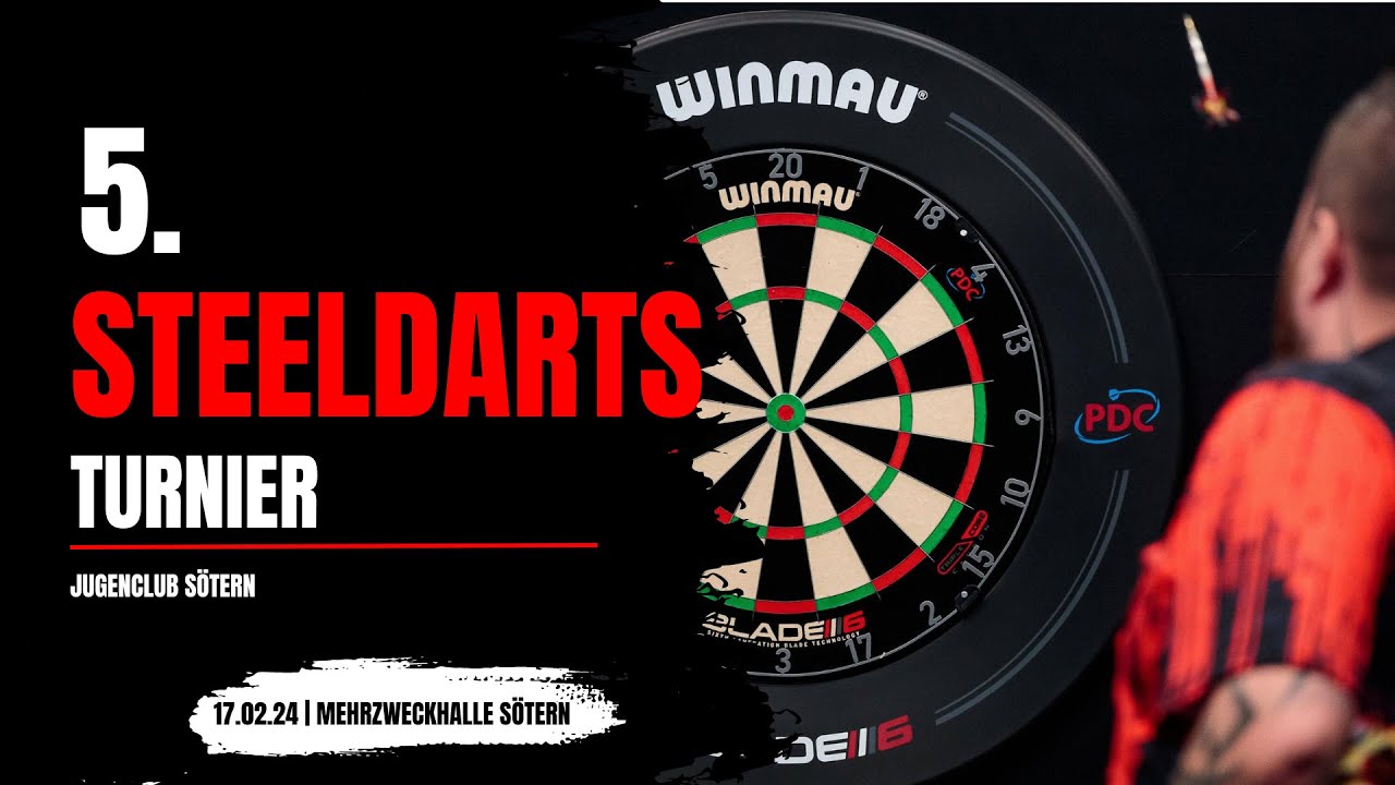 5. Steeldartturnier LIVE aus der MZH in Sötern - Jugendclub Sötern Darts