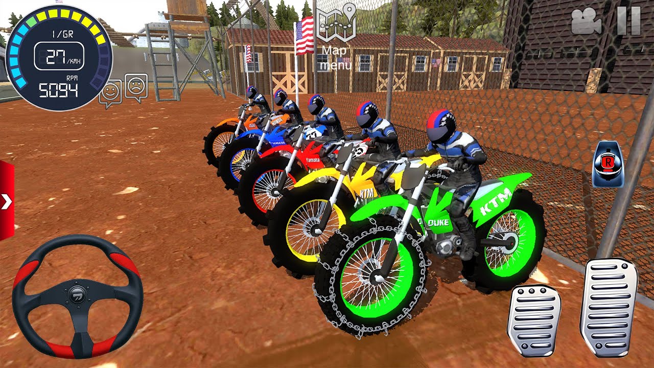 Motocross Dirt Bike Offroad Racing 3D - Motor Stunt Racer Bike Simulator - Android / IOS gameplay #2