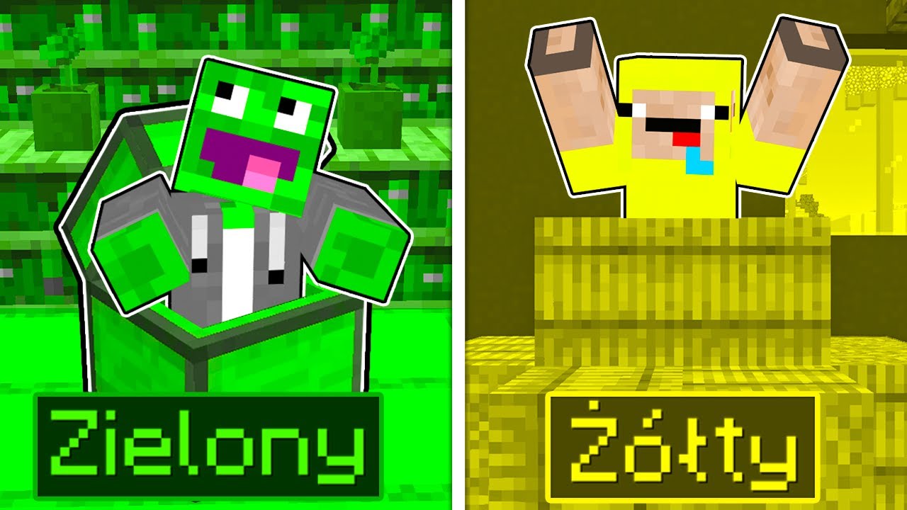 KOLOROWY CHOWANY z LOLO w Minecraft! 🟢🟡