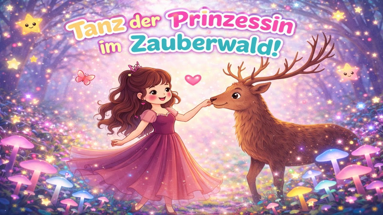 🎶🌲 Tanz, Prinzessin – Im Zauberwald! 🦌✨| Fikoly Kinderlieder Musikvideo