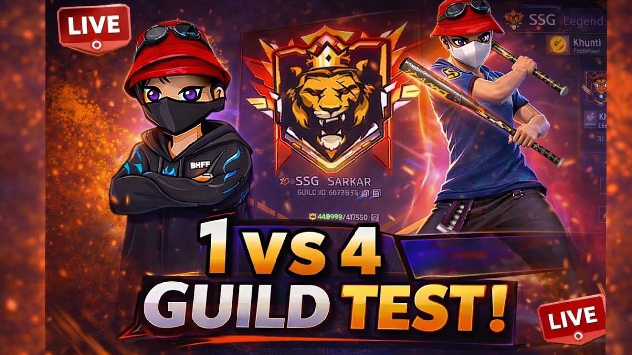 FF LIVE INDIA 🇮🇳 | Guild Tryout + Team Code | Reaction & Giveaway 🎁✨#ff #shots