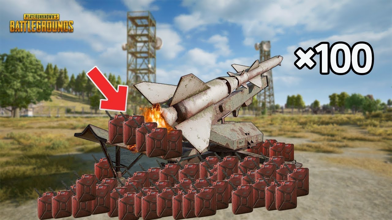 배그에서 로켓 100대 발사!!OMG!PUBG Launch 100 rockets!!