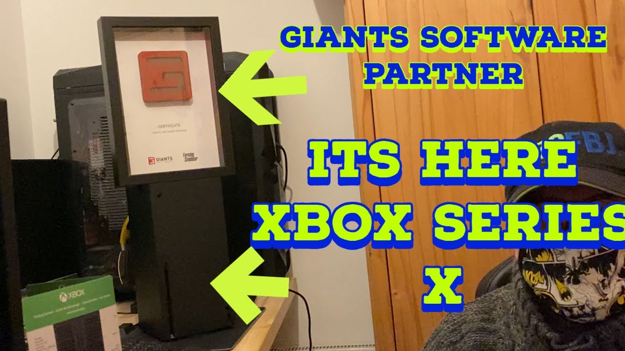 XBOX SERIES X BOX REVEAL/CERTIFICATE GIANTS SOFTWARE PARTNER