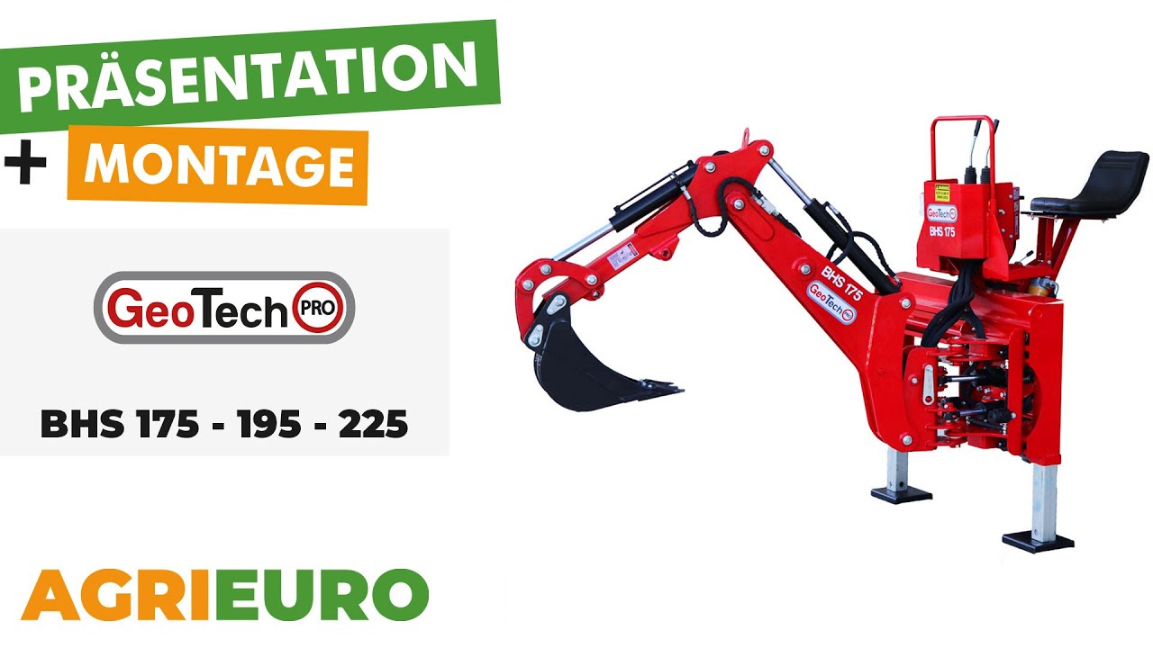 Präsentations- und Montagevideo Heckbagger GeoTech-Pro BHS 175