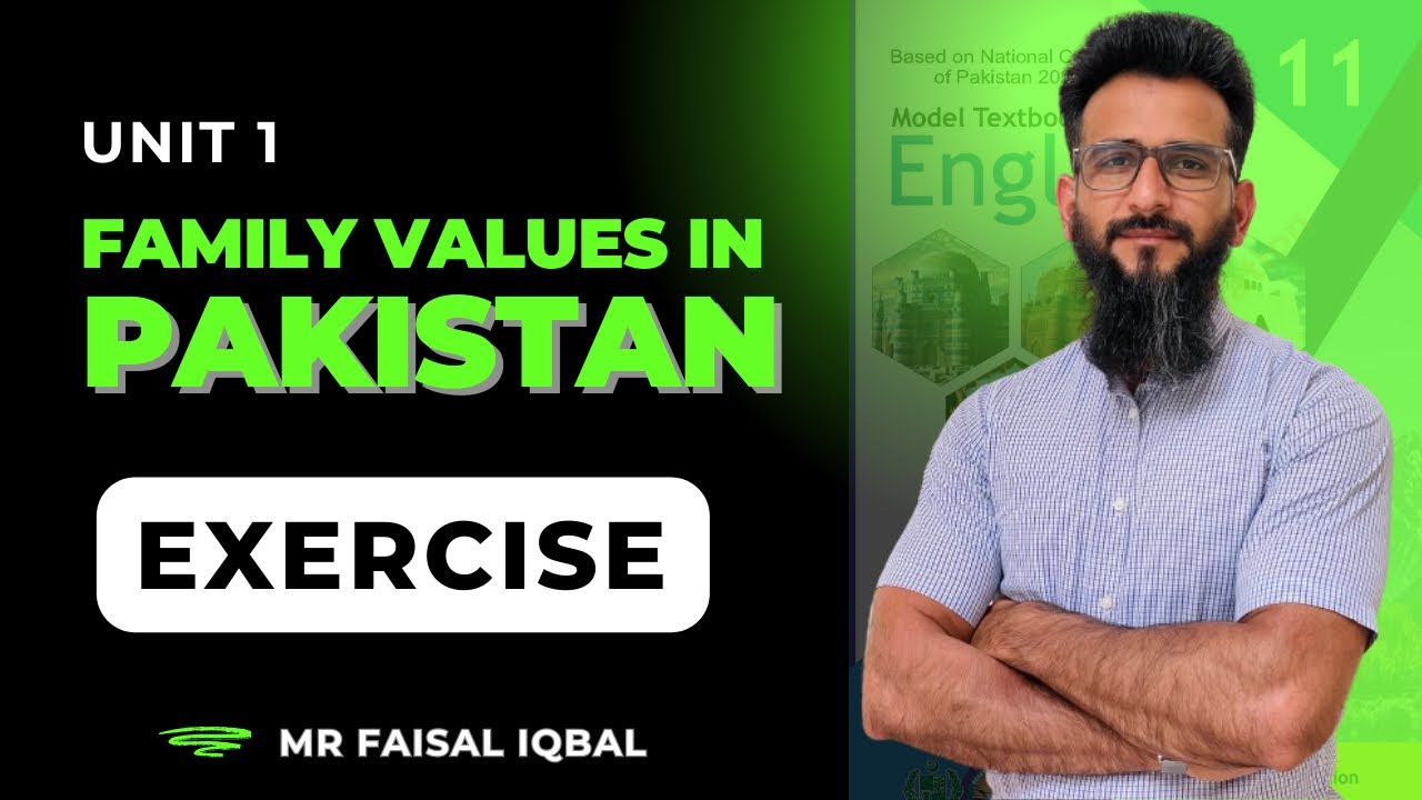 Vocabulary & Grammar | Unit 1: Family Values in Pakistan #hsscgrammar @TheGrammarJunction