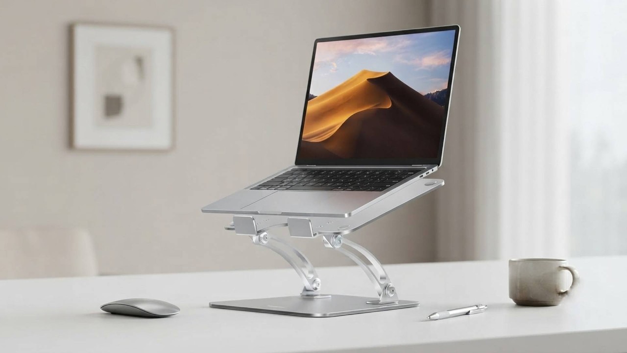 Nulaxy Laptop Stand &ndash; Foldable Adjustable Desk Riser