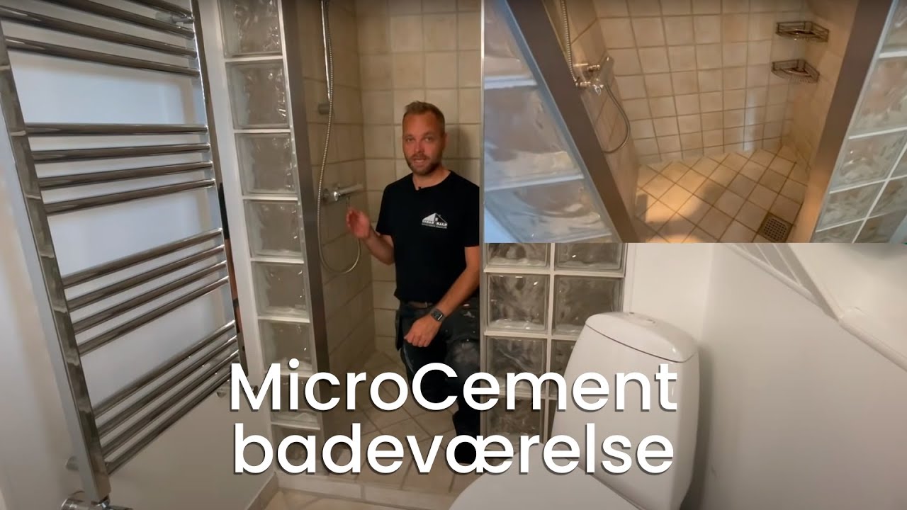 MicroCement badev&aelig;relse | Badev&aelig;relse f&oslash;r og efter MicroCement