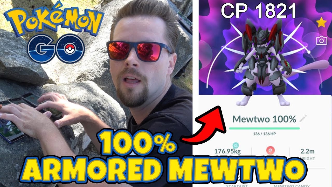 FÅNGAR EN 100% LEGENDARY ARMORED MEWTWO (1821 CP) - POKEMON GO