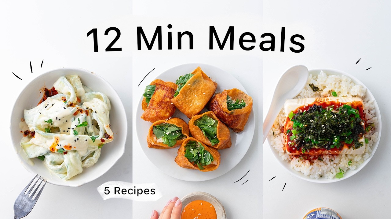 5 Quick Meals I&rsquo;m obsessed with right now. (easy, vegan & unique)