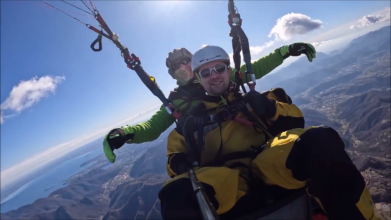 2°Volo con Roberto Pirini Parapendio Brescia