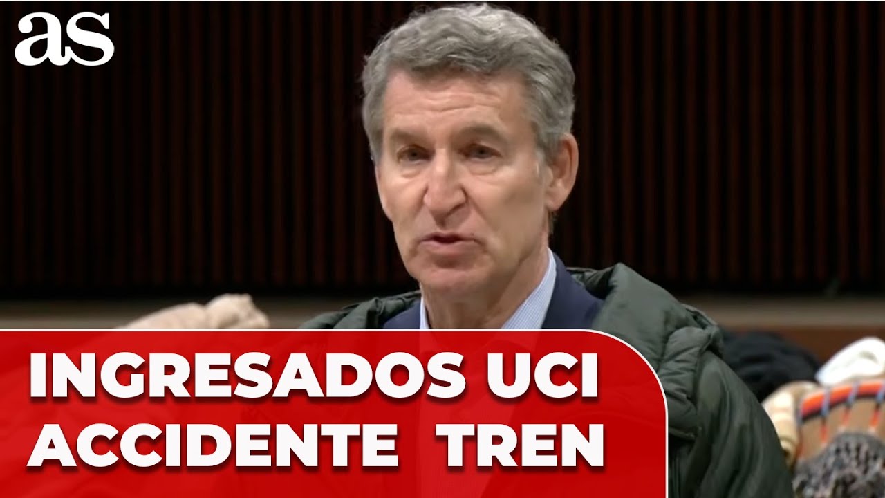 FEIJÓO informa de que los INGRESADOS en la UCI tras el accidente de ADAMUZ no corren "RIESGO VITAL"