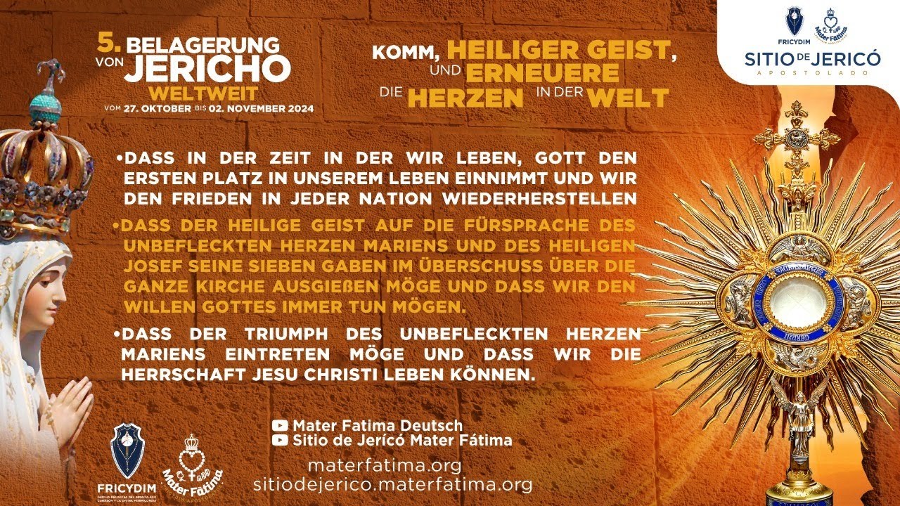 2. TAG / Jericho Gebet - 28. Okt. bis zum 3. Nov. 2024