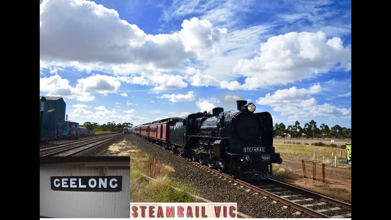 the Geelong Flyer! A2 986 on SRV rail and sail to geelong