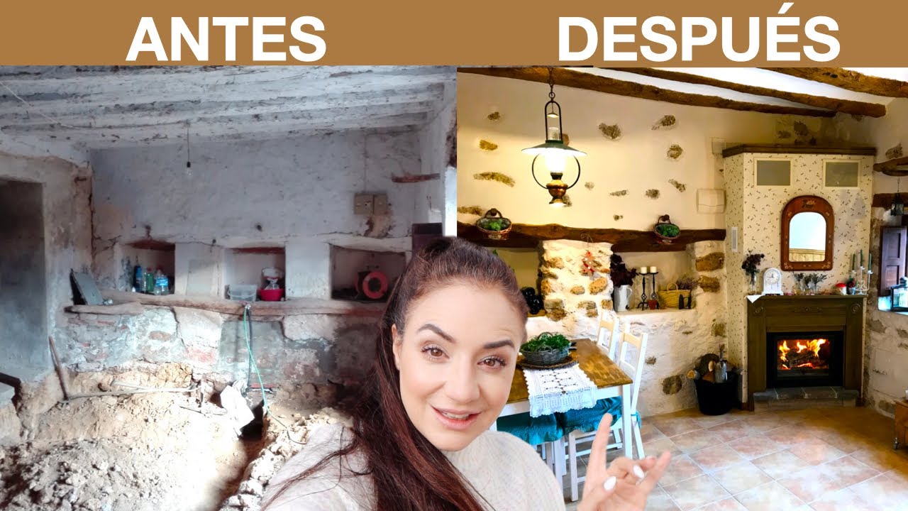ROOM TOUR antes y después COMEDOR CASA DE PUEBLO 🏡  REFORMA INTEGRAL