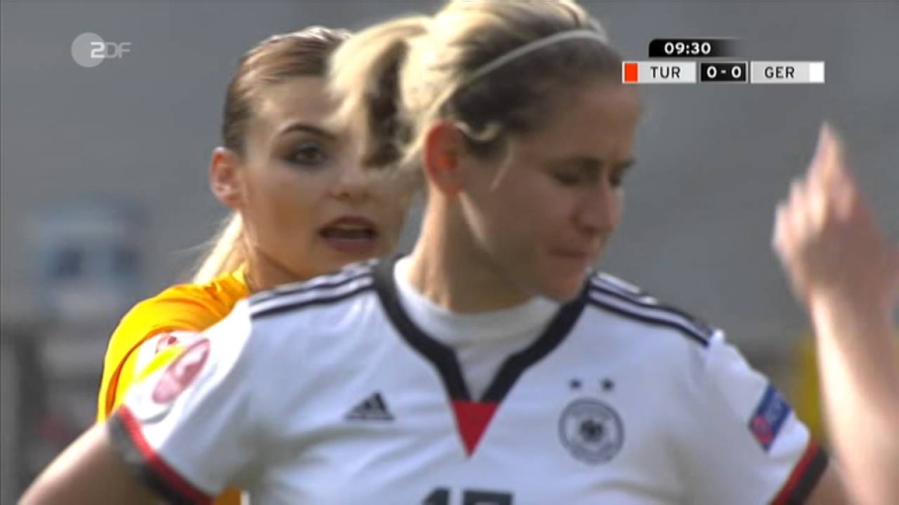 Frauenfussball EM 2017 Qualifikation Türkei   Deutschland 1 Halbzeit