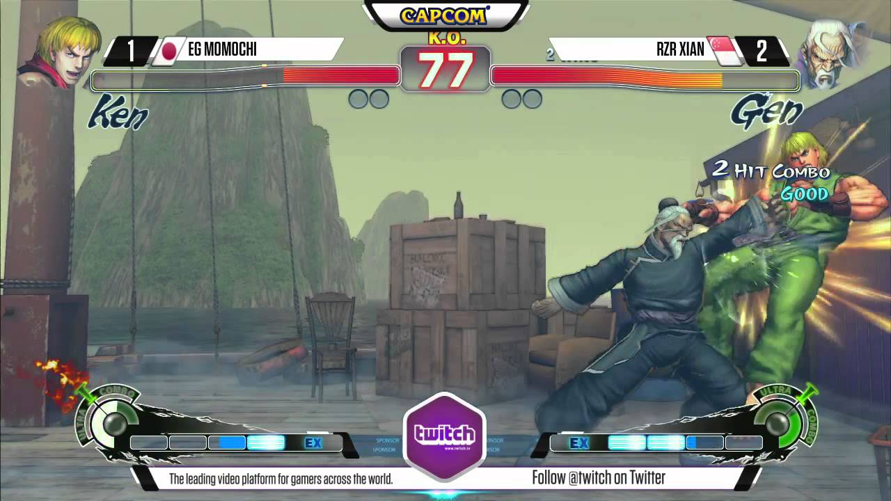 Momochi (Ken) vs Xian (Gen) - Final Round 18 USF4 Grand Finals - 720p 60fps