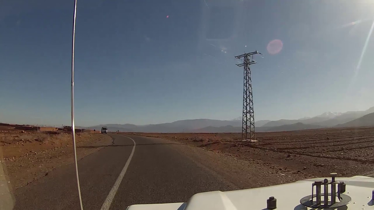 Route de centre VILLAGE TAHANAOUT VERS OURIKA - GOPRO