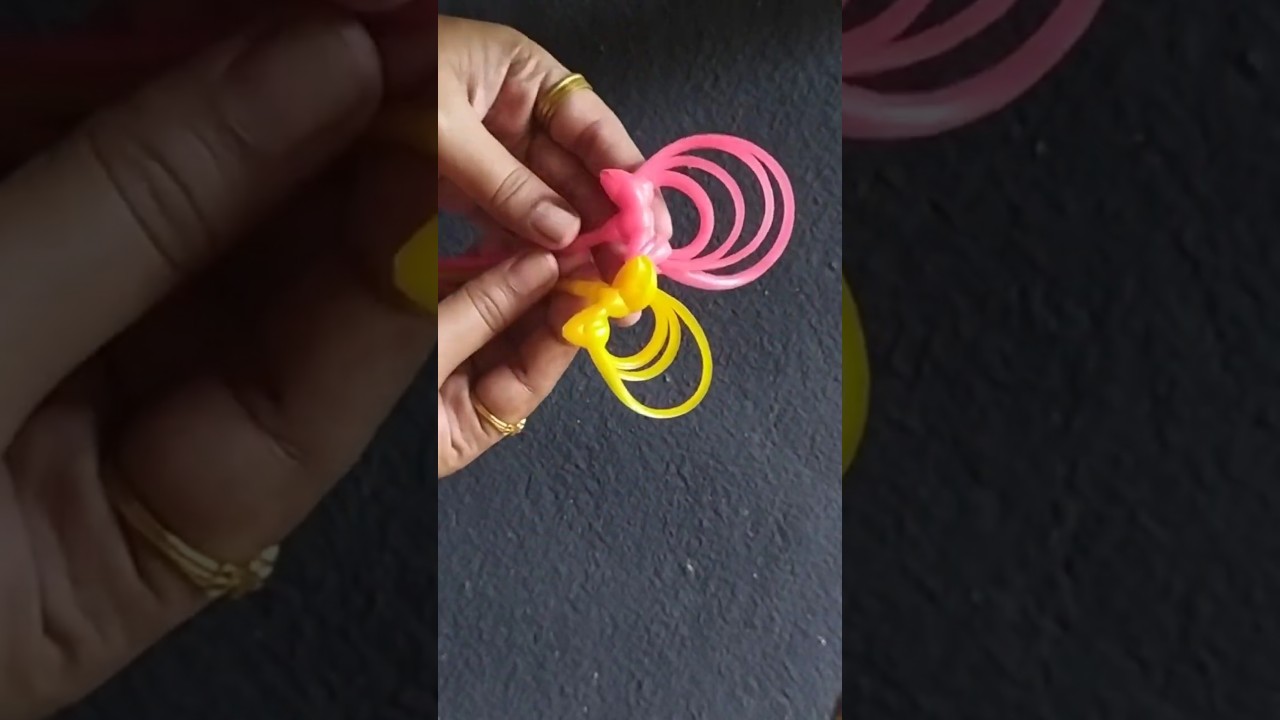 Plastic Wire Flowers Making Idea/ Flower Craft