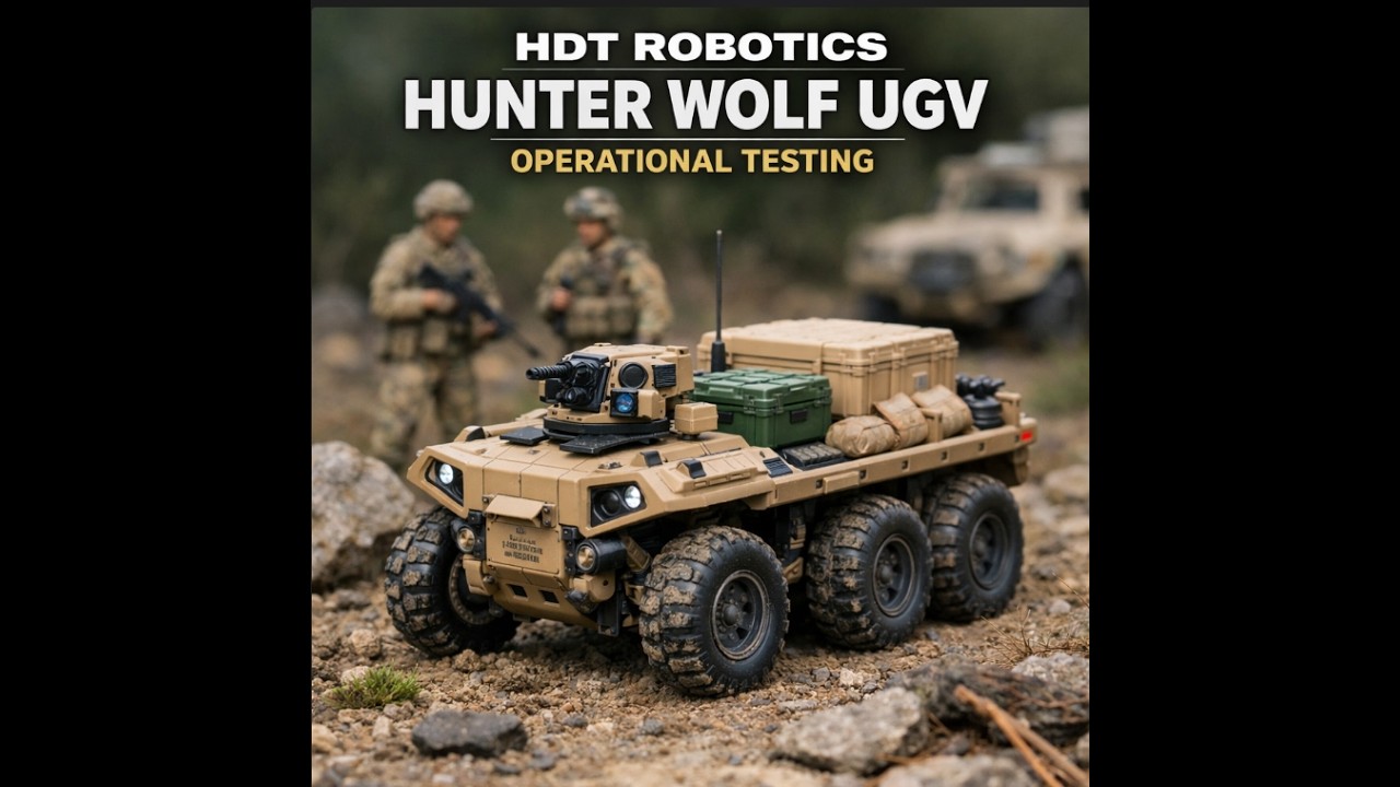 HDT Robotics deploys Hunter WOLF UGVs for operational testing