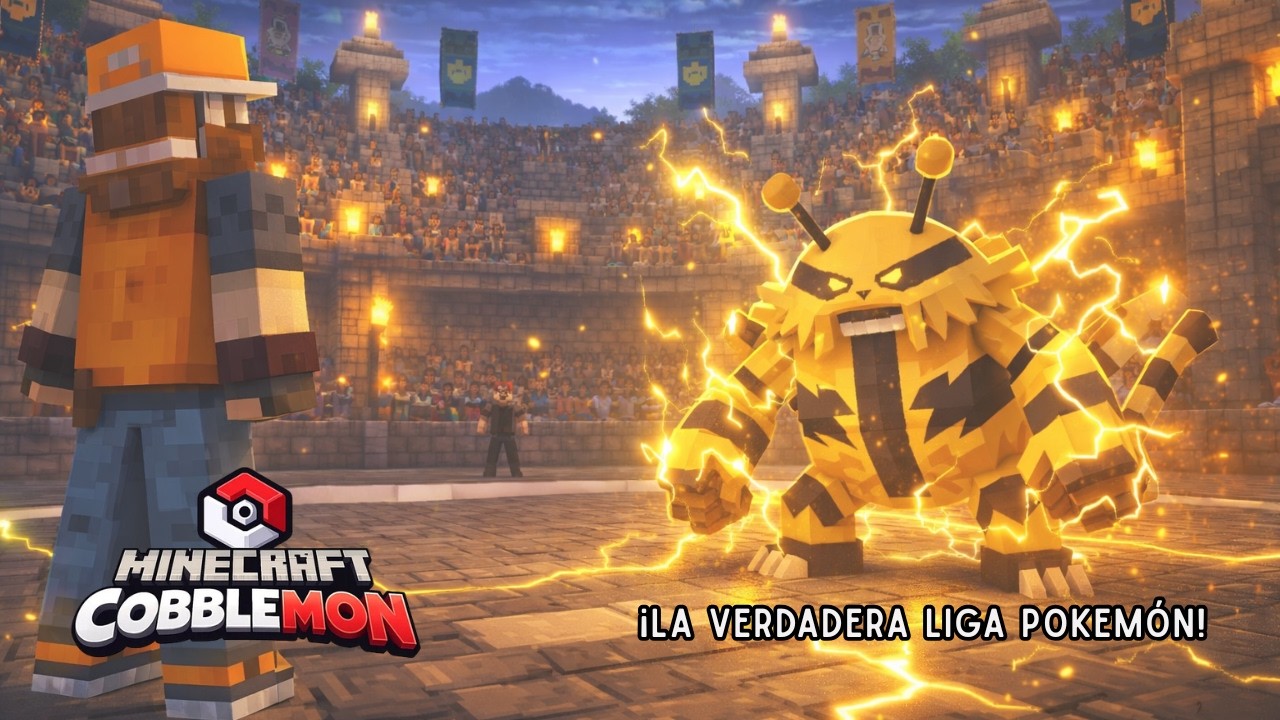 #19 Minecraft COBBLEMON - ¡COMPLETAMOS LA LIGA POKEMÓN! (parte 2)
