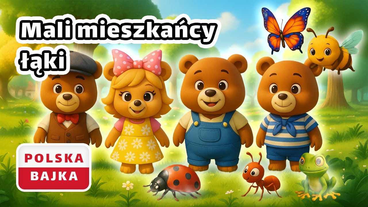 Misie Pysie - Mali Mieszkańcy Łąki | Bajka Edukacyjna o Owadach | Polskie Bajki dla Dzieci