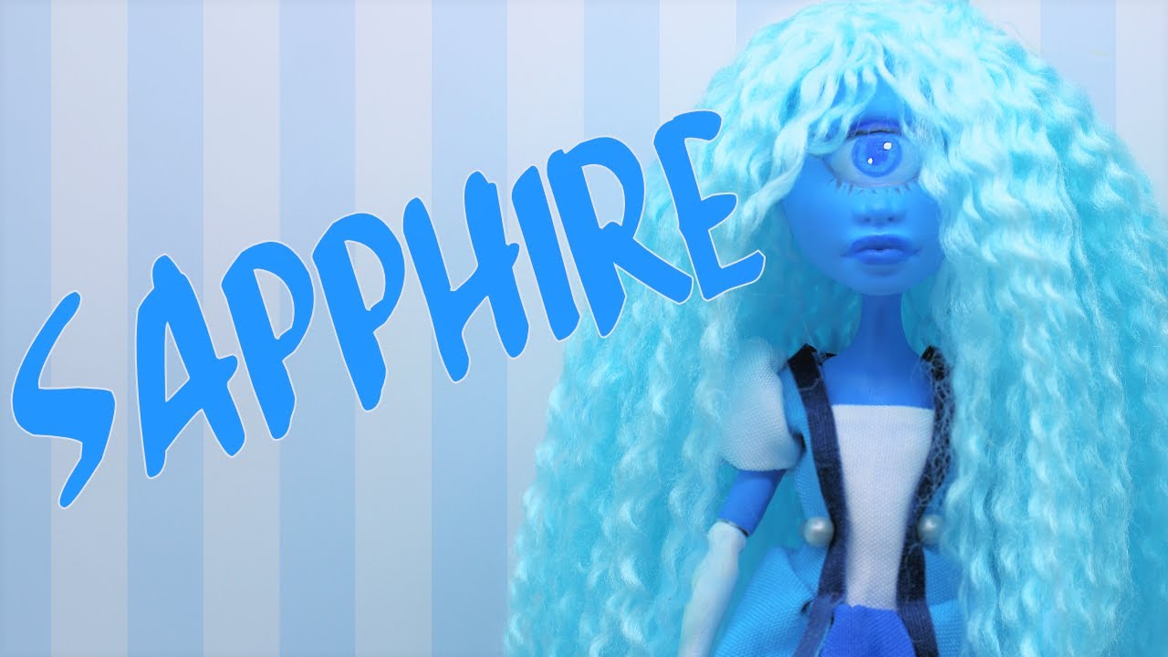 Making a SAPPHIRE Doll! Steven Universe OOAK Custom Doll Repaint