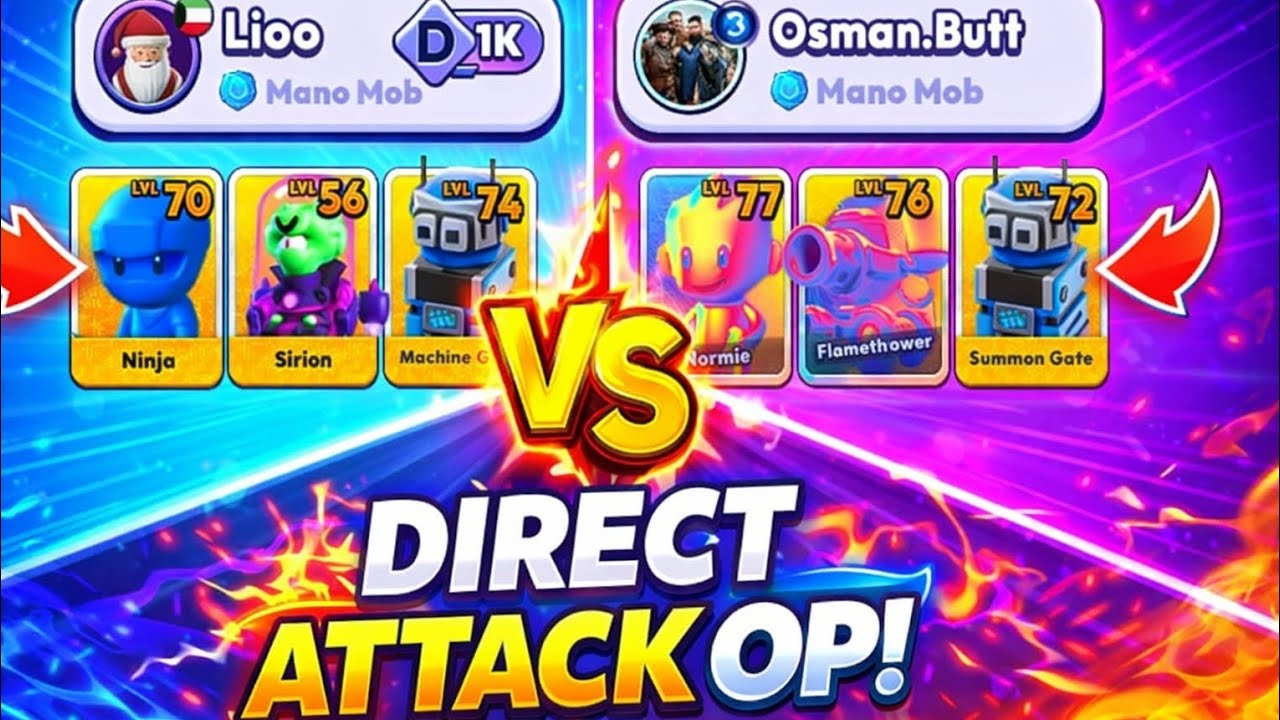 MOB CONTROL Osman Butt Vs Lioo Direct Attack OP. #viral #gaming #mobcontrol #trending 