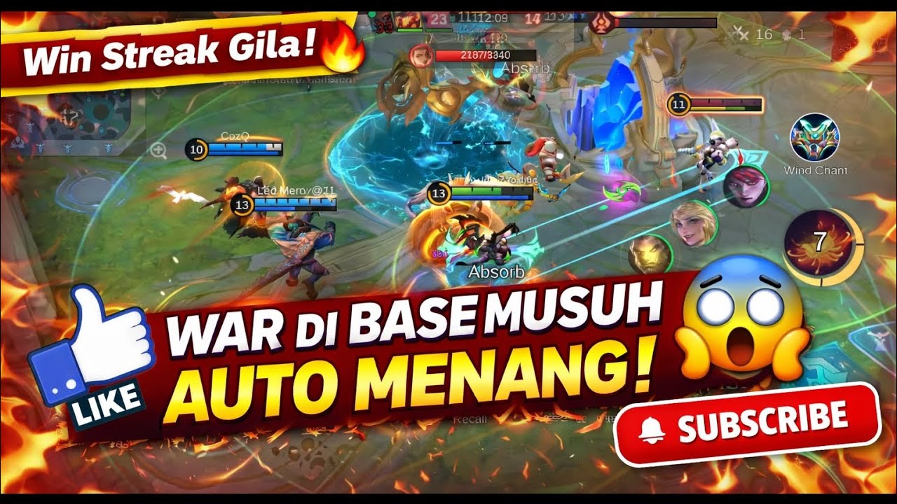 MOMENT PALING TEGANG! WAR TERAKHIR DI BASE MUSUH 😱 WIN STREAK