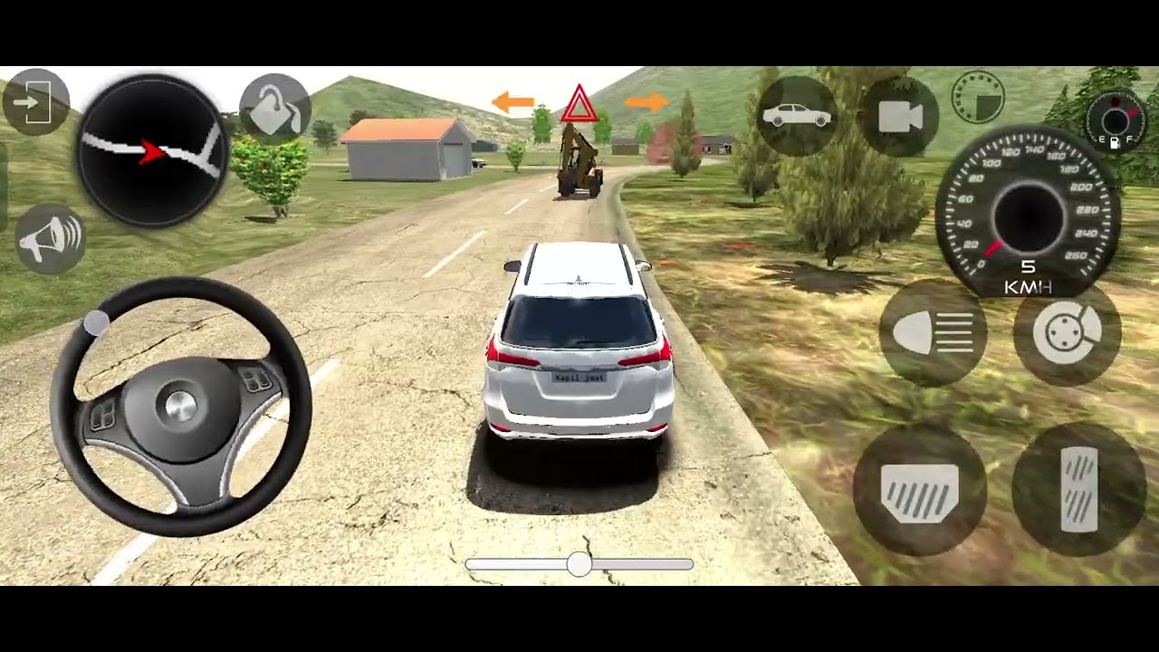 White new fortuner racing game car ❤️🐎 racing game car ❤️🐎