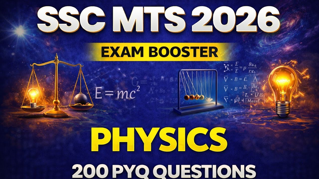 SSC MTS 2026 Physics 🔥 | 200 PYQ Questions | Exam Booster | SUCCESS DREAM PAH |