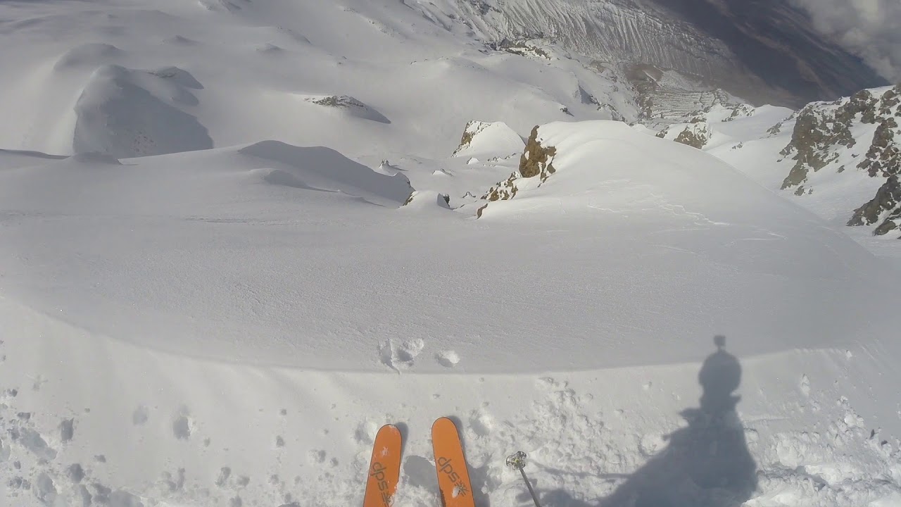 Ski touring from Turoa, Mt Ruapehu, North Island New Zealand