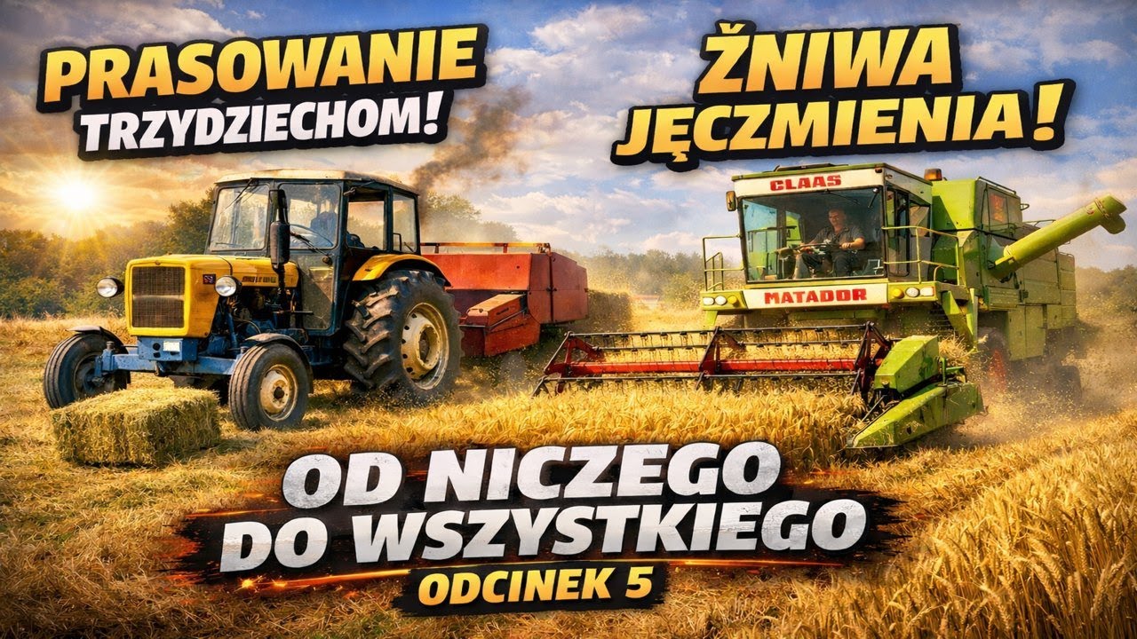😄Prasowanie sipmą😄Dała rade...❓Żniwa jęczmienia Od niczego Do wszystkiego 4