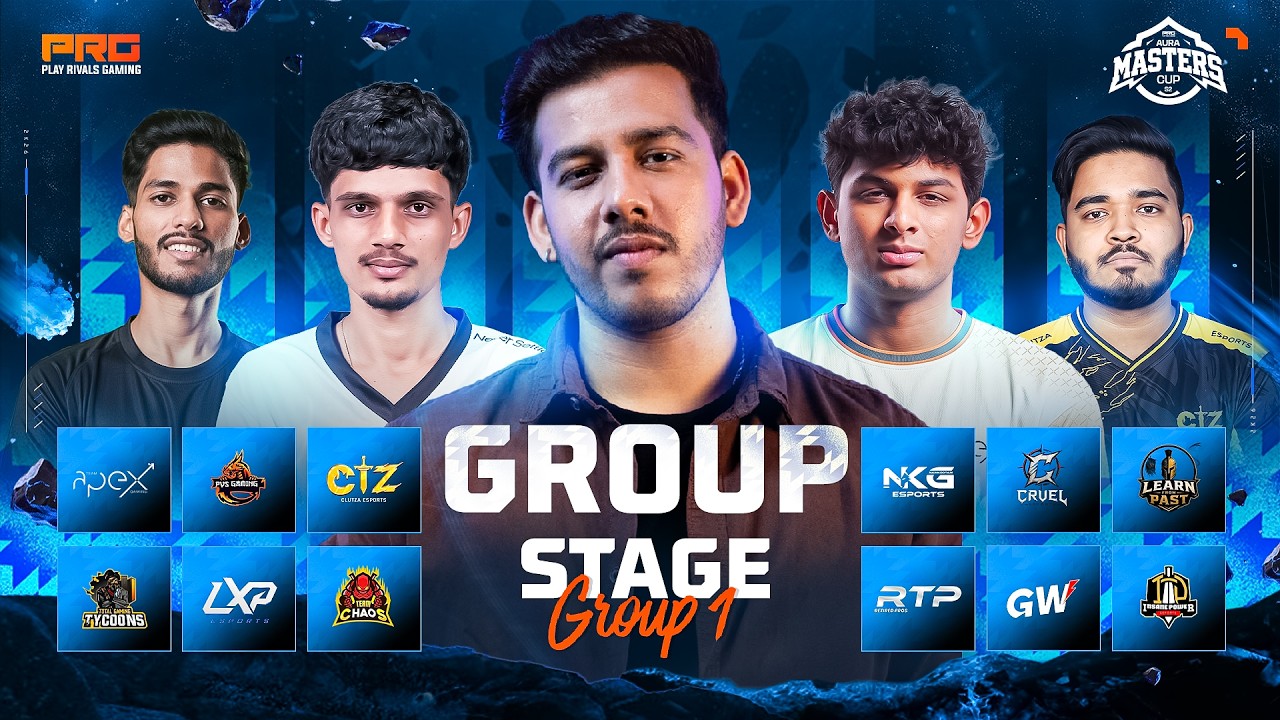 🔴 AURA MASTER CUP - GROUP STAGE | FREE FIRE MAX ESPORTS INDIA 🏆