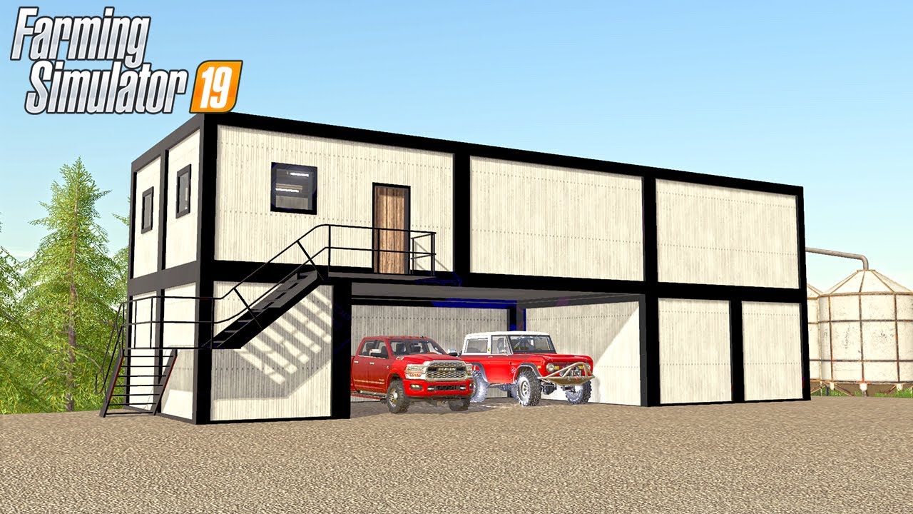 BUILDING MASSIVE OFFICE OUT OF OLD SHIPPING CONTAINERS | NEBRASKA LANDS FS19 (ROLEPLAY)