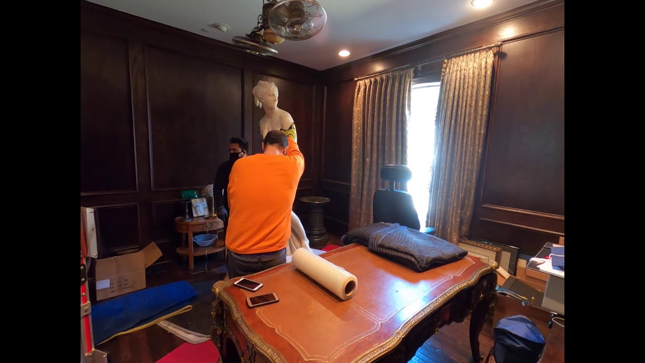 Moving a Heavy Marble Statue in Dallas,TX by Rescue Movers Part 1