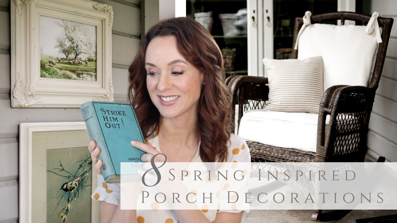 8 Spring Inspired Porch Decorations, Thrifted and DIY'ed