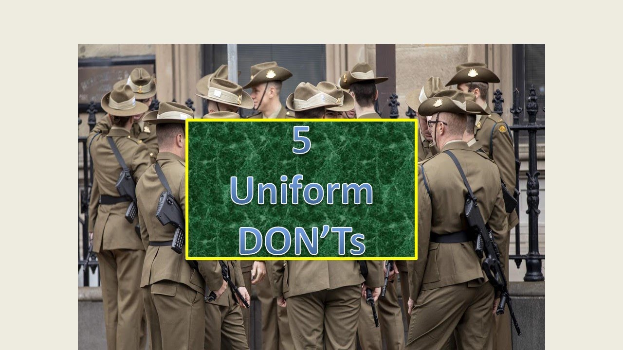 5 Uniform Don'ts