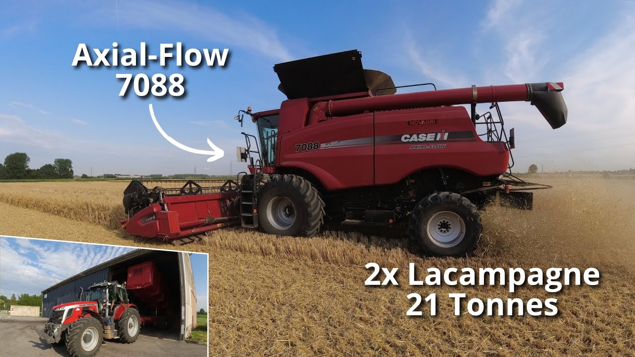 Top départ des Moissons 2k23 🌾 | Nouvelle Axial-Flow 7088 dans l'Escourgeon 😍 [DJI]