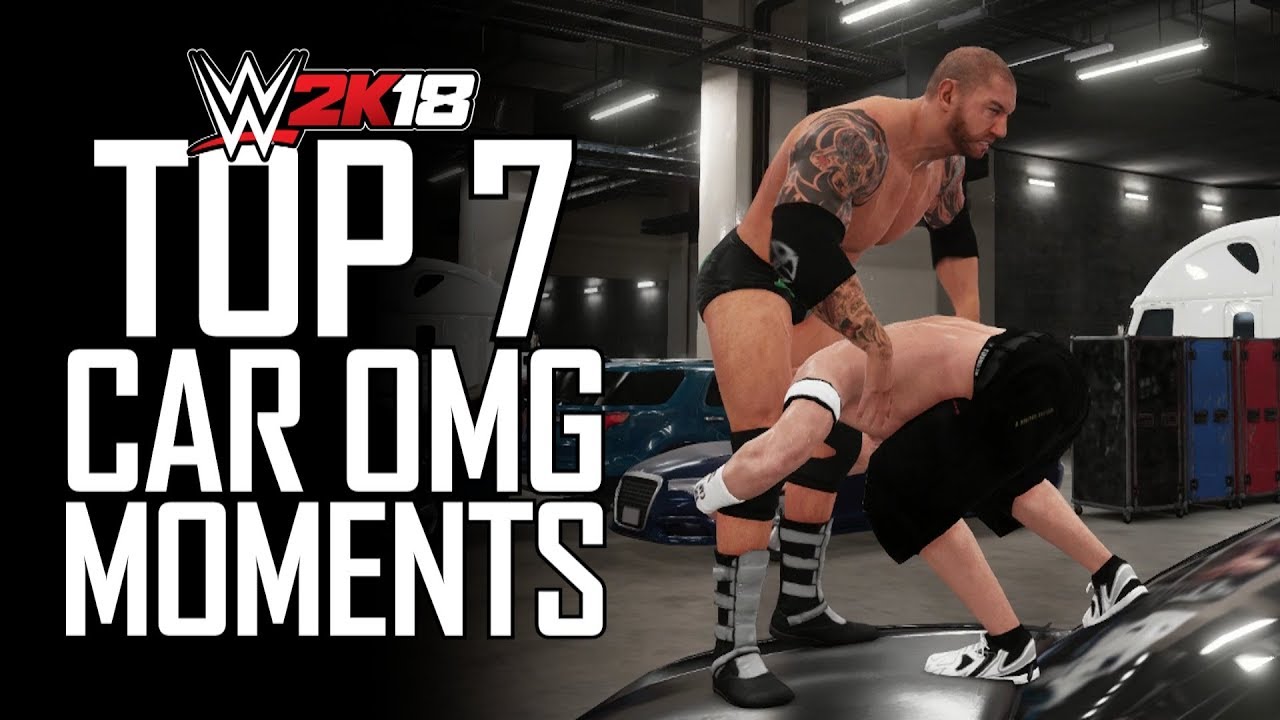 WWE 2K18 - TOP 7 CAR FINISHERS! (WWE 2K18 Vehicle OMG Moments)