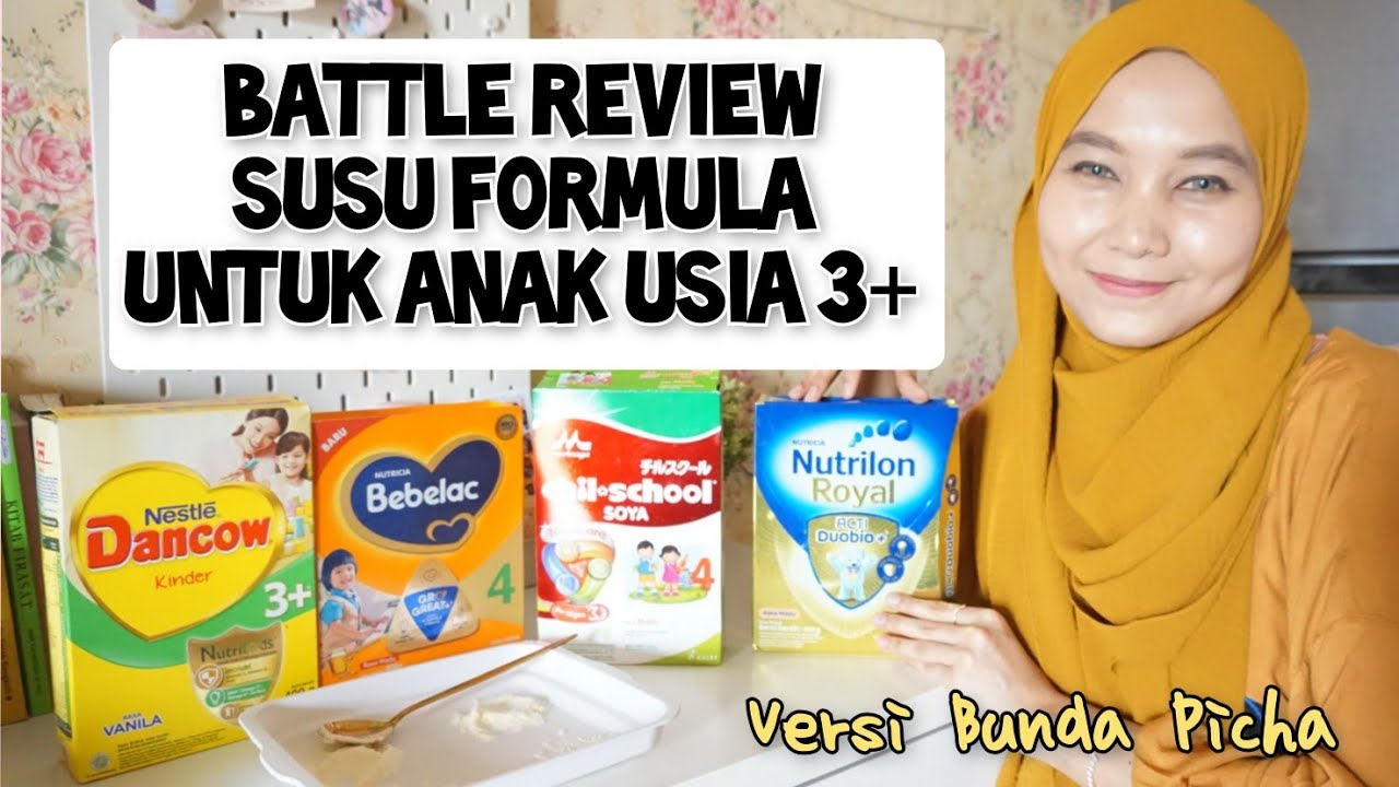 Review 4 Susu Formula untuk anak usia 3 Tahun+ Mana yang paling Bagus dan favorit si kecil?