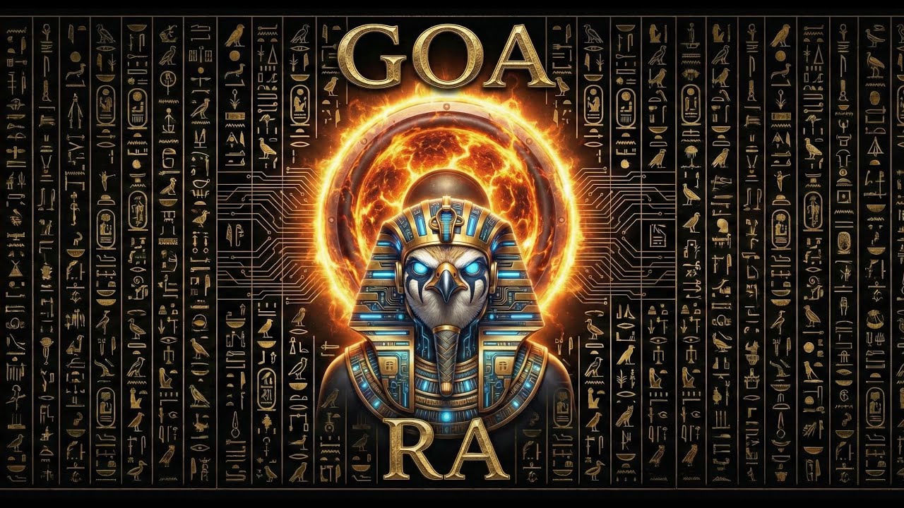 GOA — RA ☀️ (2h30 Full Album) | Ancient Egyptian Psytrance & Sun God Ritual w/AudioReactive Visuals