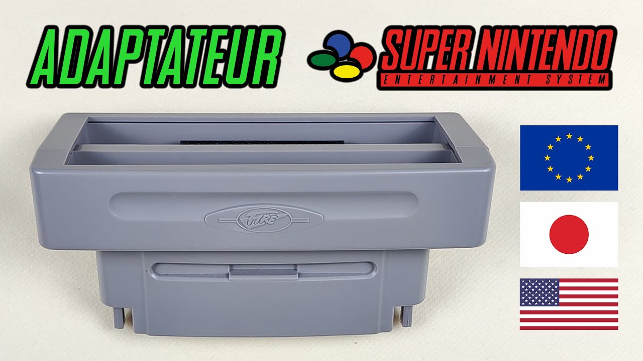 Adaptateur jeux étrangers pour Super Nintendo