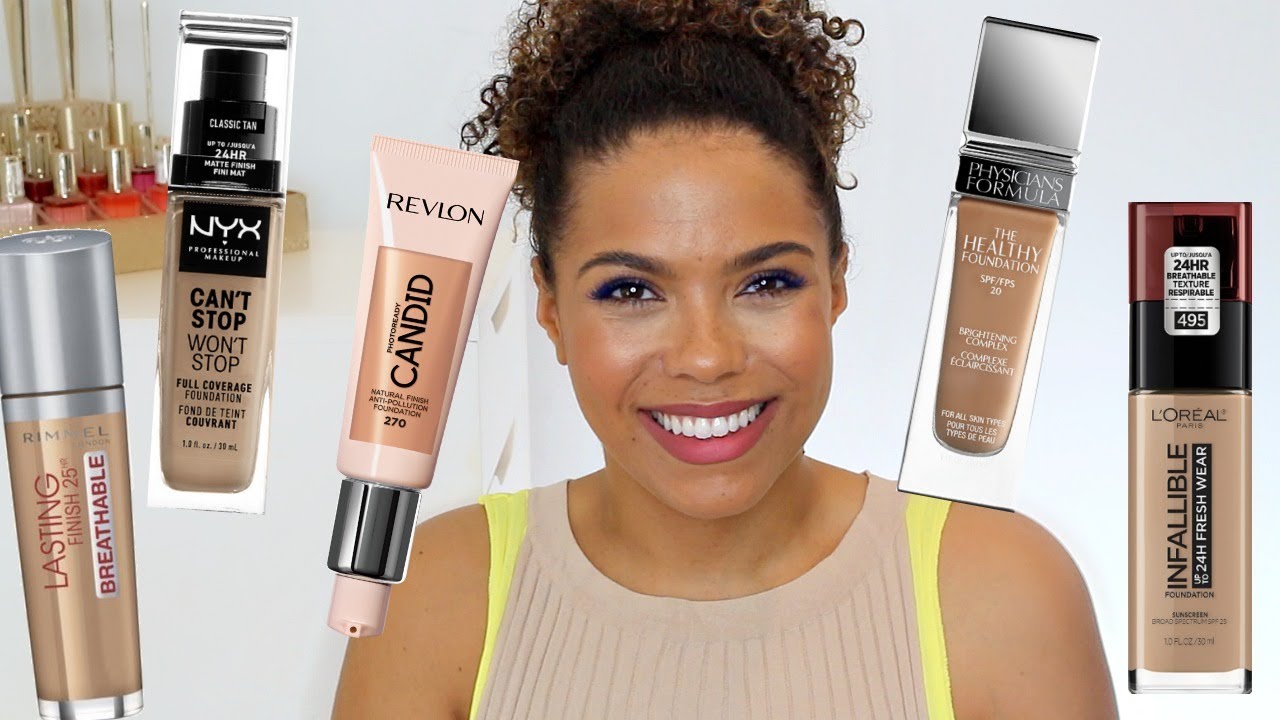 Best DRUGSTORE Foundations That Look HIGH END!