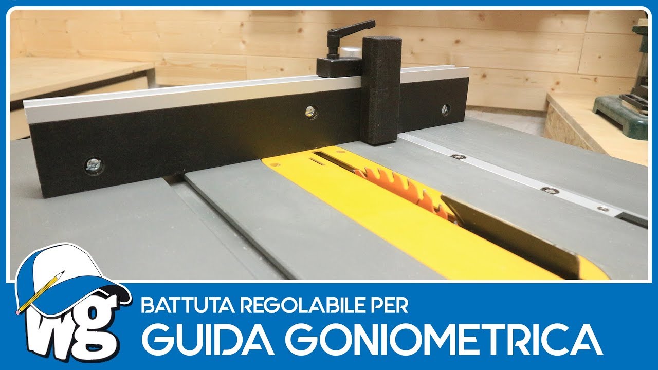 Come costruire una battuta regolabile per guida goniometrica